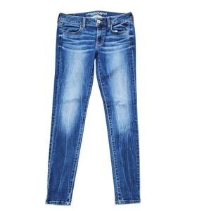 American Eagle Jegging Jeans Women's Size 6 Blue Stretch Skinny Denim